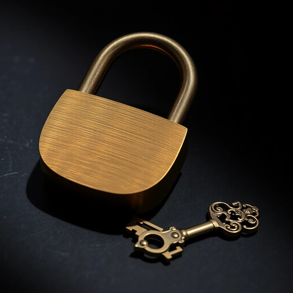 A brushed stainless steel chastity device on a dark surface — the hardware of choice for long-term chastity lifestyle