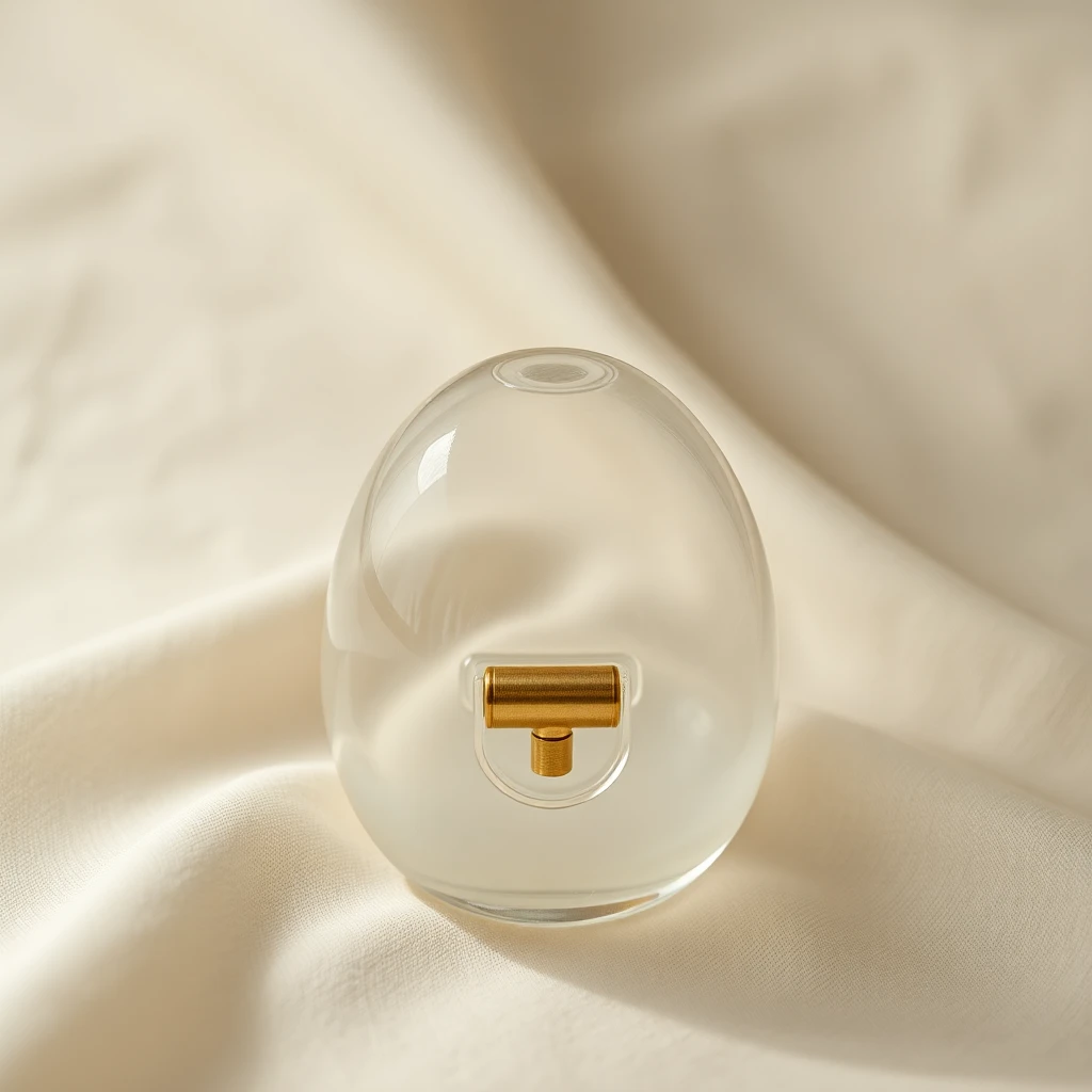 HolyTrainer V4 Chastity Cage - Clear resin with integrated lock