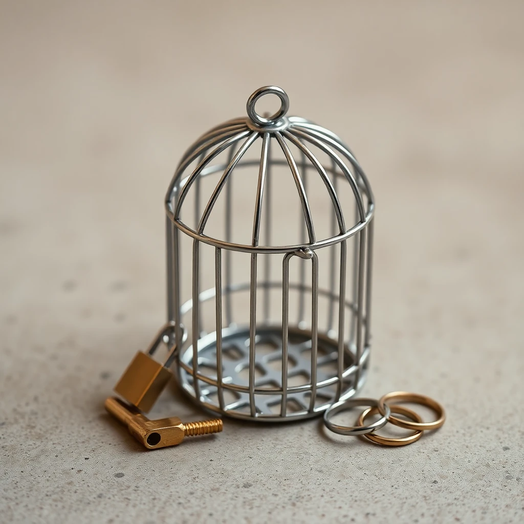 Master Series Detained - Budget chrome-plated metal cage